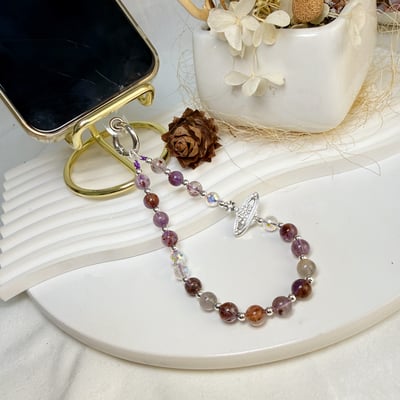 招財/開運-《紫幽靈閃亮土星吊飾》6