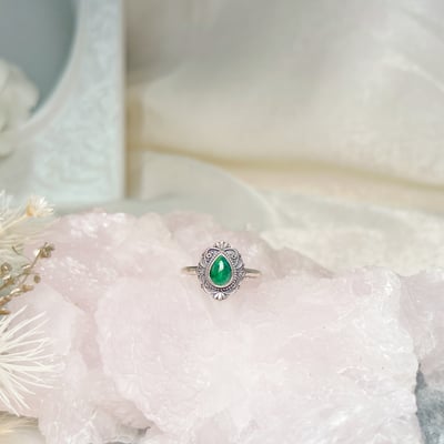 經典復古風沙佛萊戒指5