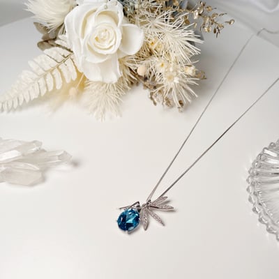 倫敦藍拓帕石精靈項鍊4