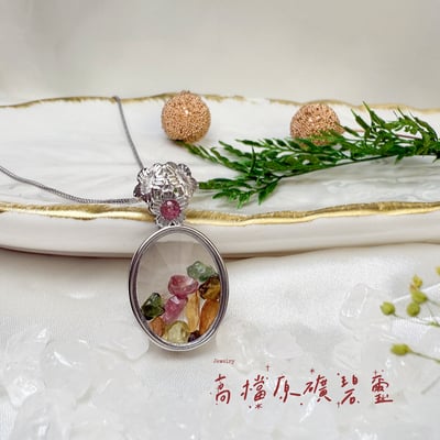 旺運勢/護健康-《繽紛花語碧璽寶盒項鍊》5