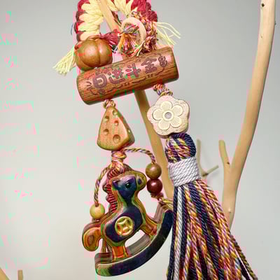 桃木原木/馬年平安-《馬年日進斗金·桃木吊飾》3