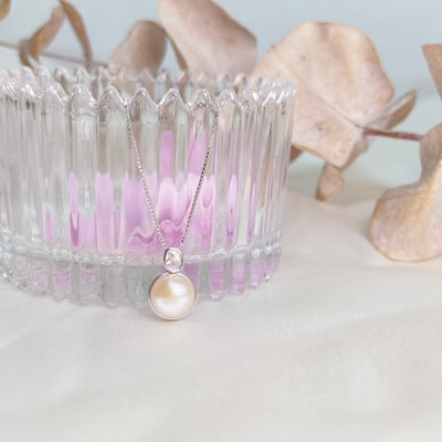 珠寶級天然珍珠-《簡約設計 珍珠項鍊》1