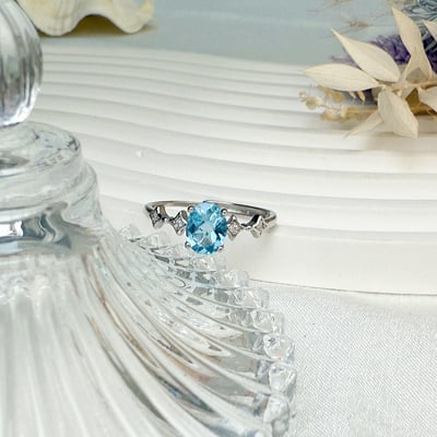 心靈寶石-《瑞士藍拓帕石戒指》6