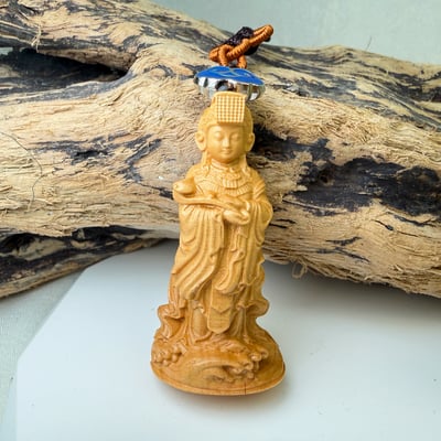 質感精品-《黃楊木媽祖平安吊飾》2