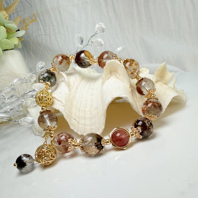 事業/財富-《設計款彩色幽靈水晶手鍊》2