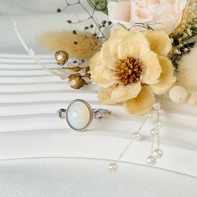 高遊彩/經典款-《橢圓遊彩蛋白石戒指》3