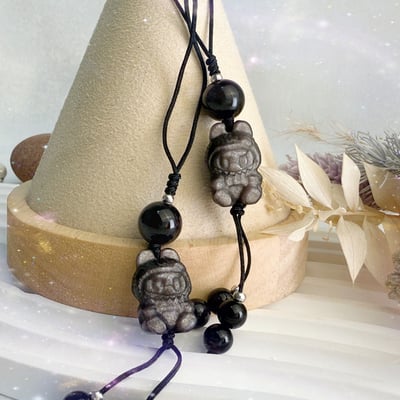 平安/擋煞/防小人-《銀曜咘啦啦小兔吊飾》3