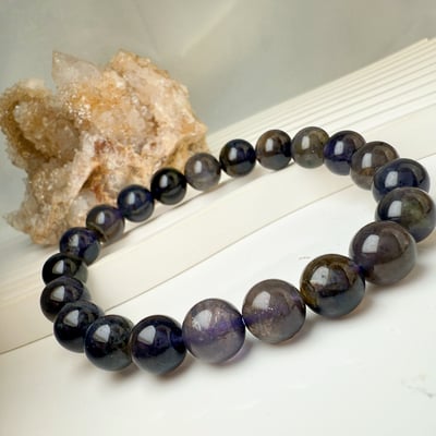 心靈/智慧/事業-《9mm高品血滴菫青石手鍊》3