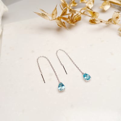 拓帕石長鍊耳環3