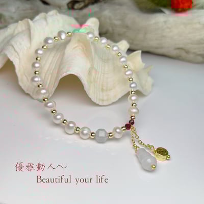平安吉祥/養顏美容-《玉葫蘆珍珠手鍊》4