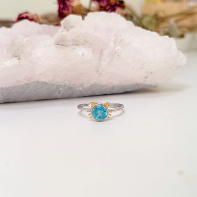 貓咪拓帕石戒指4