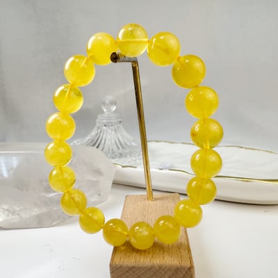 辟邪去災/招財納福-《10mm金絞蜜琥珀手珠》6