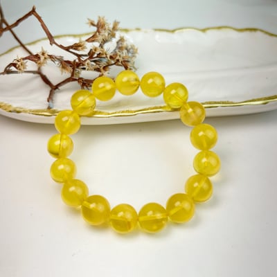 辟邪去災/招財納福-《11mm金絞蜜琥珀手珠》3