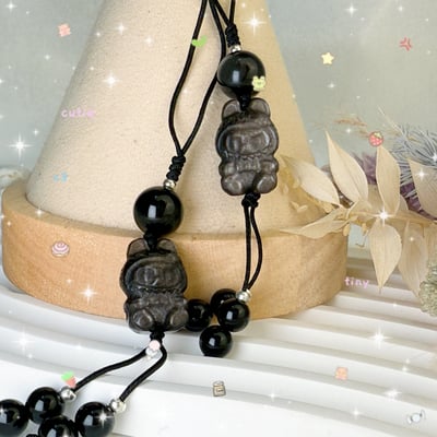 平安/擋煞/防小人-《銀曜咘啦啦小兔吊飾》4