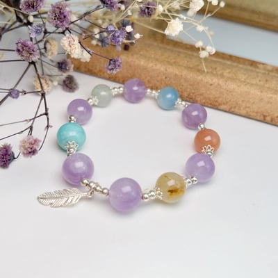 貴人運/財富自由-《薰衣草紫晶·多寶水晶手鍊》2