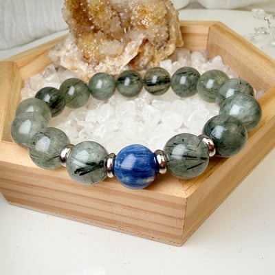 事業/正能量/穩定-《綠髮藍晶事業型手鍊》5