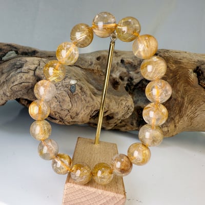 高檔料/滿絲-《10mm鈦晶手鍊》-24