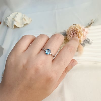 心靈寶石-《瑞士藍拓帕石戒指》7