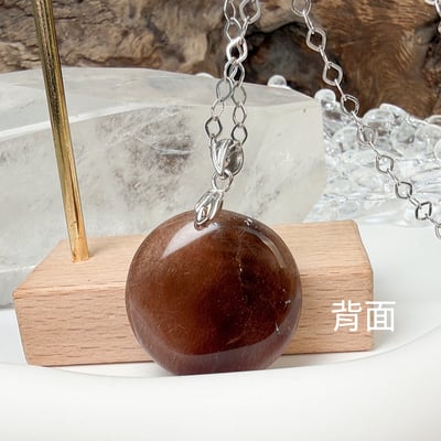 提升運勢/健康系寶石-《滿絲閃片紅兔毛水晶項鍊》6