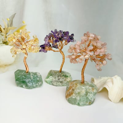 開運原礦水晶樹-《綠螢石原礦水晶發財樹》4