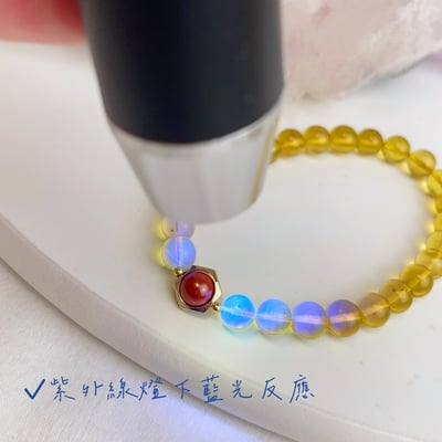 招財/擋煞/安神定魄-《帝王砂藍珀琥珀硃砂手鍊》6