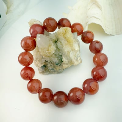 精品級-《冰飄南紅瑪瑙手鍊》2