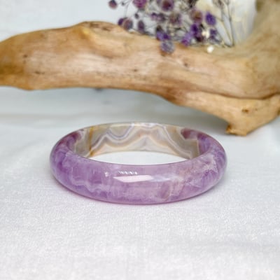 原礦紫水晶瑪瑙鐲A102