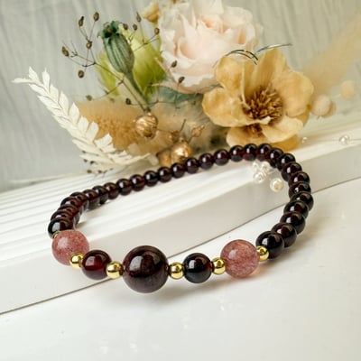 平安健康/貴人-《紅石榴草莓晶輕巧風手鍊》3