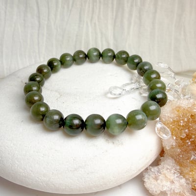 穩定/洞察/事業-《8.5mm特級貓眼綠磷灰石手鍊》4