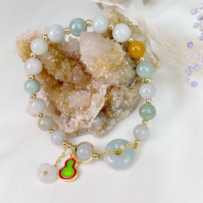 平安扣玉/平安無事-《天然A貨翡翠平安扣手鍊》3