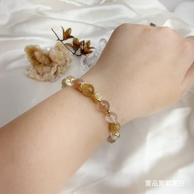 運勢/財富/小人-《月亮銅管多色髮晶手鍊》6