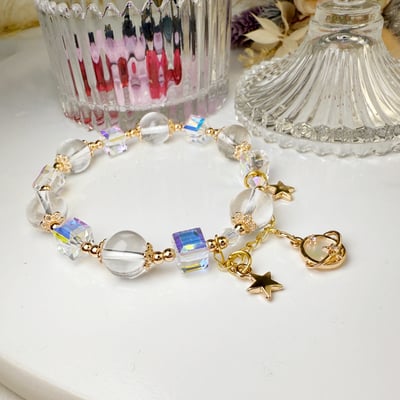 消除負能量/平衡磁場-《太空星辰白水晶手鍊》2