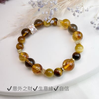 富貴/財運/自信-《事業財運黃水晶手鍊》5