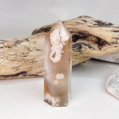 平衡能量/好氣色-《櫻花瑪瑙原礦晶柱》B2