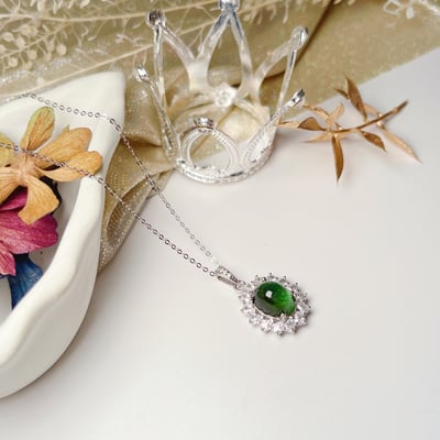蛋面綠碧璽項鍊3