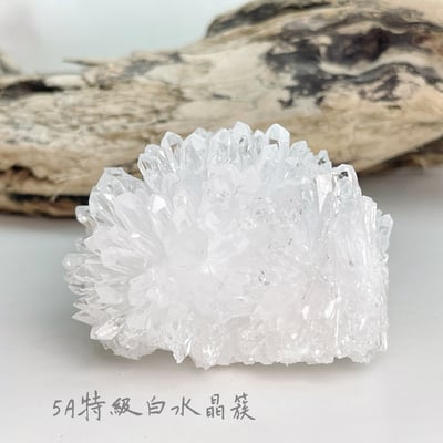 擋煞平安/改善磁場-《頂級旺花白水晶簇原礦擺件》63