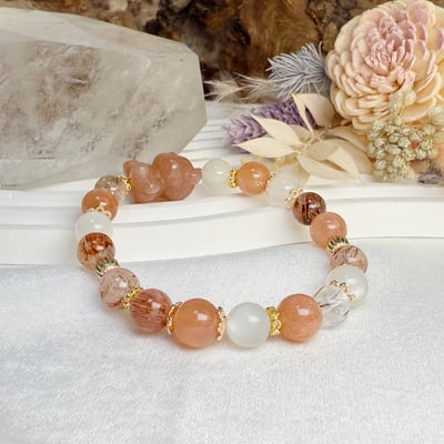 全方位功效/正能量-《橙月光熊熊水晶手鍊》3