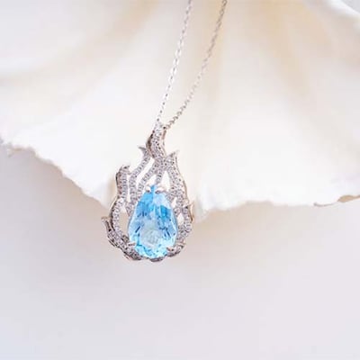 海洋之心拓帕石項鍊4