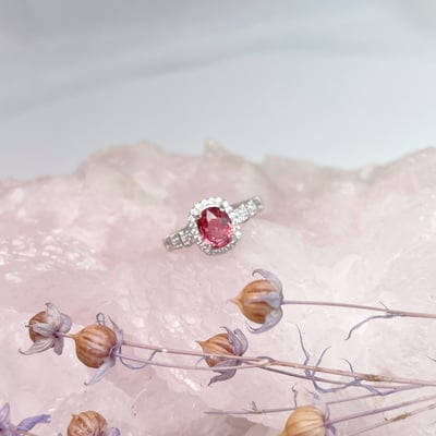 色澤濃郁/收藏級-《高檔粉碧璽戒指》4