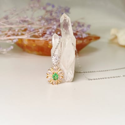 水鑽沙佛萊項鍊2