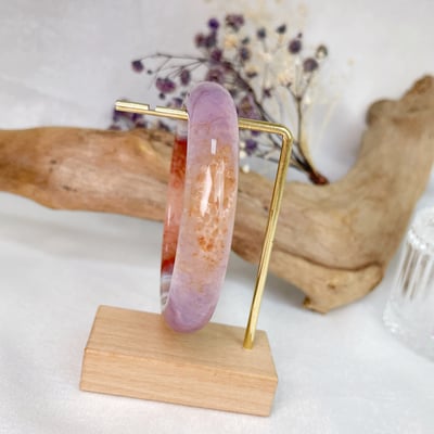 原礦紫水晶瑪瑙鐲A33