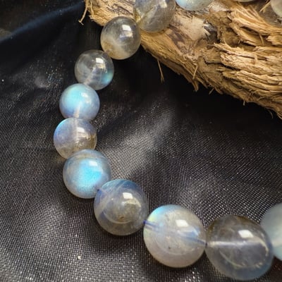 擋煞/沉穩/堅定-《12.5mm彩色高光拉長石手鍊》5