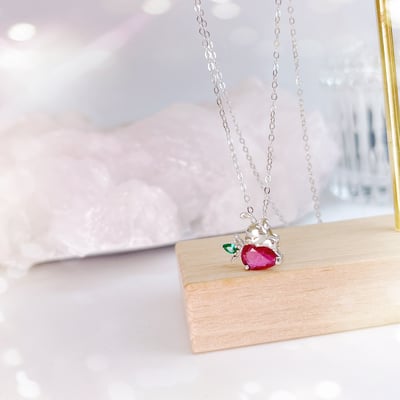 兔子蘿蔔可愛碧璽項鍊5