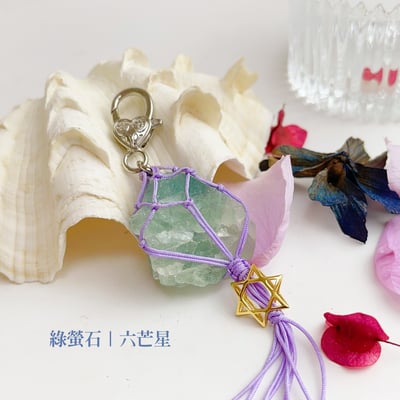 事業寶石/穩定磁場-《原礦綠螢石吊飾》5