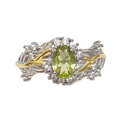 事業寶石-綠意盎然橄欖石戒指1