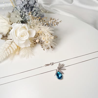 倫敦藍拓帕石精靈項鍊5