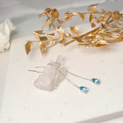 拓帕石長鍊耳環5