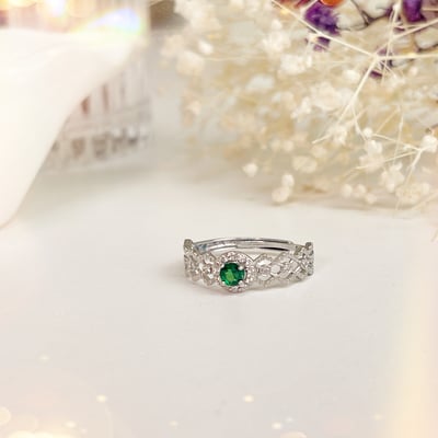 事業石-綠透輝宮廷風戒指5