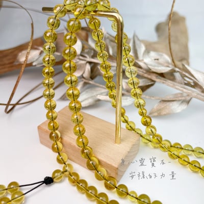 招財/擋煞/安神定魄-《6mm天然藍珀琥珀108唸珠》2