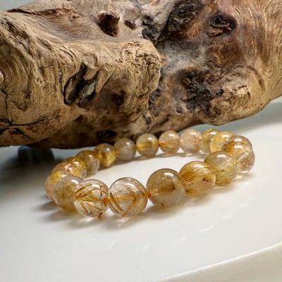 高檔料/滿絲-《10mm鈦晶手鍊》-25